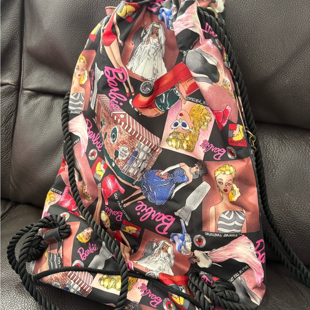 Nicole Miller Barbie Themed Drawstring Bag - Multicolor
